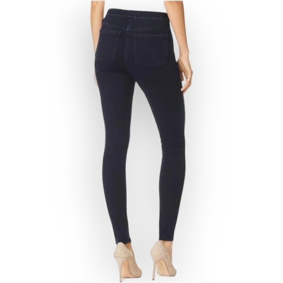SPANX‎ Ready To Wow Jean Ankle Leggings Women's Large Blue Dark Wash High Rise - Picture 7 of 14